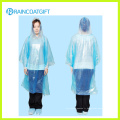 Bleu couleur pleine longueur Disposbale PE Raincoat